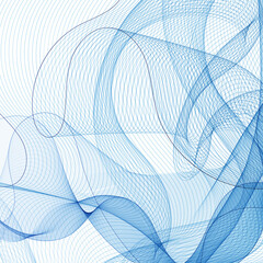 Blue wave. Modern design element. Abstract illustration. eps 10