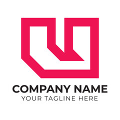 Professional creative modern minimalist abstract monogram logo design template for your business