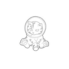 gato  castrado enojado con collar sin fondo ni color para recursos gráficos, para camisetas invitaciones publicidad