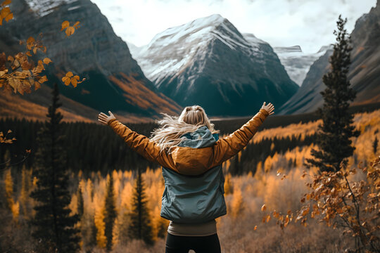 Success, freedom, joy, happiness, mountain, escape 