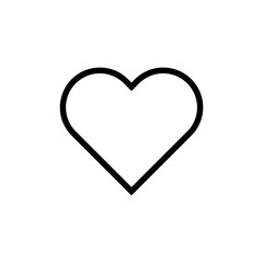 Heart vector icon illustration on white background..eps