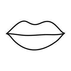 Lip vector icon, beauty symbol. Modern, simple flat vector illustration on white background..eps