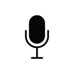 Microphone Icon vector illustration on white background..eps