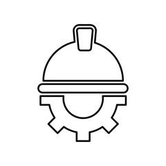 Technician icon with simple design, Repairman icon illustration on white background..eps