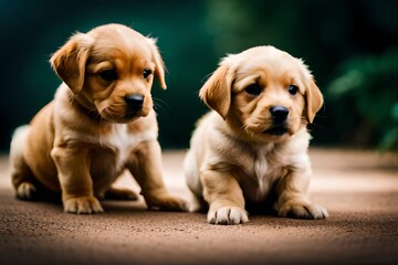 two puppies