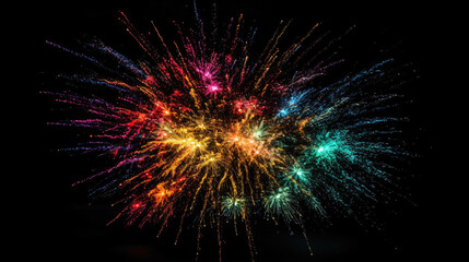 Colorful Explosions: A Photorealistic World of Liquid and Paint Splatters, Glitter and Confetti Explosions, with Rainbow Colors, Dust, Smoke, Debris, and Fog, Enhanced by AI-Generative Technology