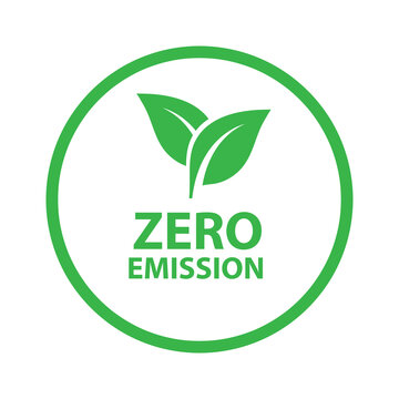 Zero emission icon vector illustration on white background..eps
