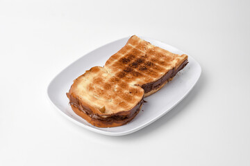 toasted bread with chocolate spread