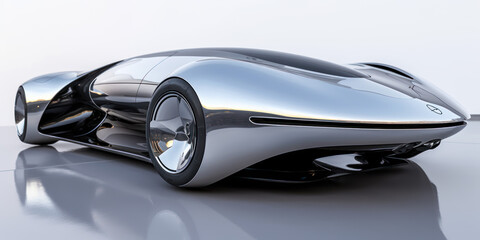 Fantastic car of the future. AI generation
