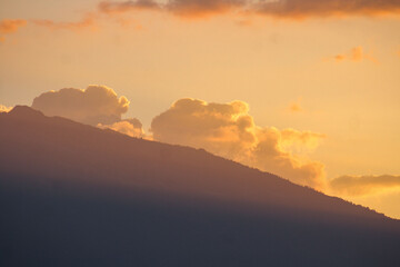 sunrise in the mountains