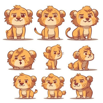 lion character set
