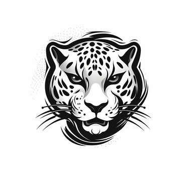 Cheetah Head Logo. Generative AI