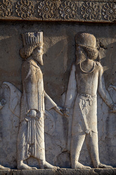 Deligates of Achaemenid Nations Bas-relief on Eastern Stairway of Apadana Palace, Persepolis