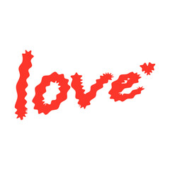 Love word illustration