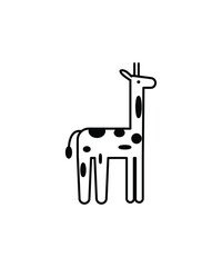 giraffe icon, vector best flat icon.