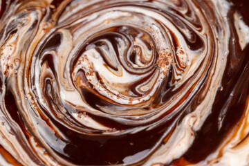 Fresh Yogurt with added chocolate for chocolate flavor