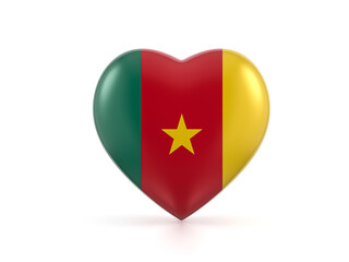 Cameroon heart flag