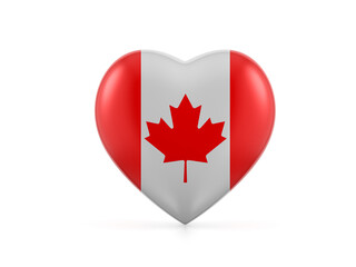 Canada heart flag