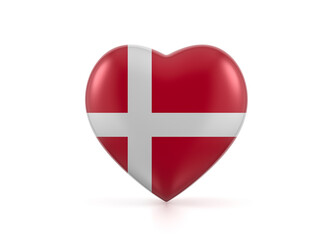 Denmark heart flag