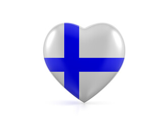 Finland heart flag