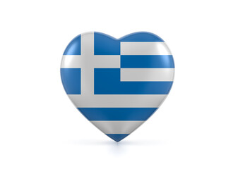 Greece heart flag
