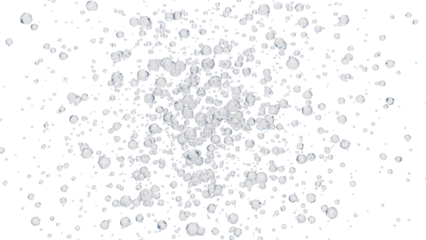 Bubbles particle set on alpha channel