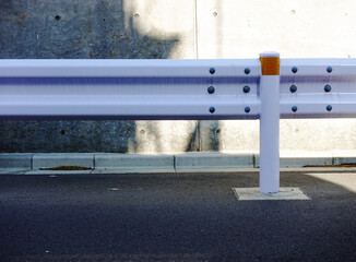 It is a guardrail to make the road safe for pedestrians in the Japan.