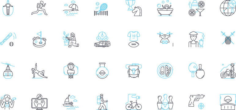 Human Nature linear icons set. Instinctual, Complex, Emotional, Survival, Self-awareness, Adaptation, Consciousness line vector and concept signs. Intuition,Empathy,Impulsive outline illustrations