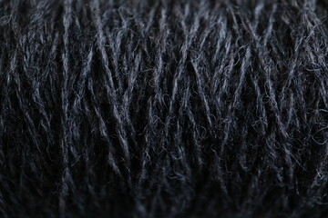 灰色の毛糸　グレーの糸　手編み　編み物　ハンドメイド　プレゼント　手芸　背景素材　シンプル