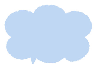 パステルカラー　カラフル　もくもく　ふきだし　雲形