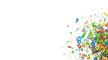 Particle plastic gaming icon on alpha channel