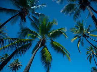 palm trees on the beach