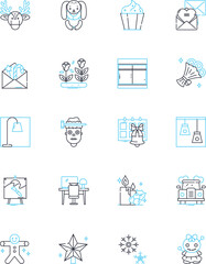 Gilding linear icons set. Gold, Silver, Bronze, Ornamentation, Decorating, Metallic, Patina line vector and concept signs. Leafing,Stenciling,Engraving outline illustrations