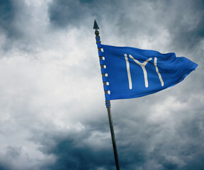 kayi boy flag, Waving flag design. - kayi boyu flag