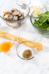 Garlic Shrimp Pasta with Spinach