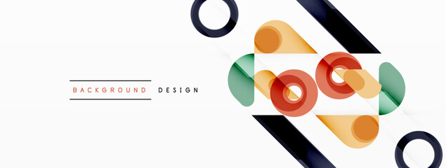 Circle minimal abstract background. Design for wallpaper, banner, background, landing page, wall art, invitation, prints, posters