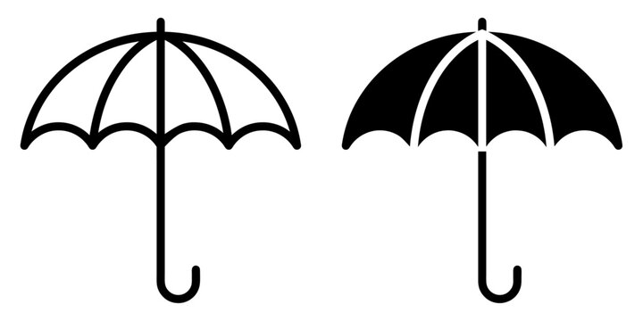 ofvs360 OutlineFilledVectorSign ofvs - umbrella vector icon . isolated transparent . black outline and filled version . AI 10 / EPS 10 / PNG . g11700