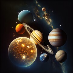 planet in space.generative ai 