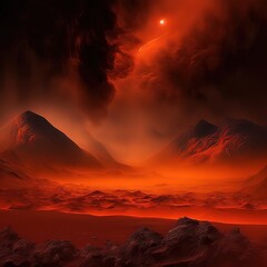 Fire in the mountains