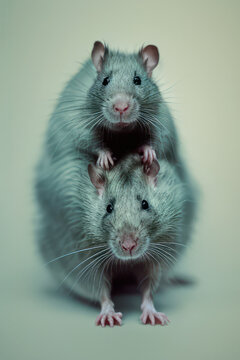 two rats, generated by artificial intelligence
