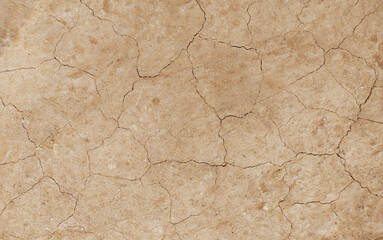 Obraz premium Cracked ground background in the top view for graphic design or wallpaper