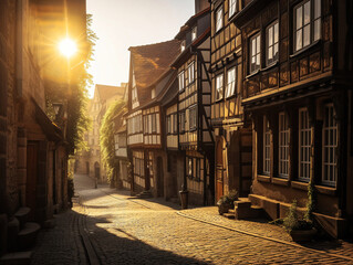 Charming Quedlinburg: A Snapshot of Germany's Medieval Treasure  - generative AI