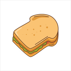 illustration of a sandwich