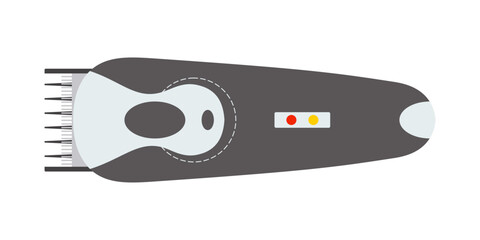 Barber clipper trimmer, electric machine with sharp blades to cut hair and shave beard