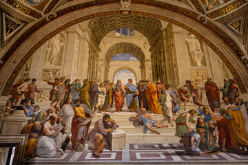 The School of Athens in Rome Italy