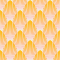 The geometric pattern with wavy lines. Seamless vector background. Repeating tile texture of this line on oval shape with gradient effect.