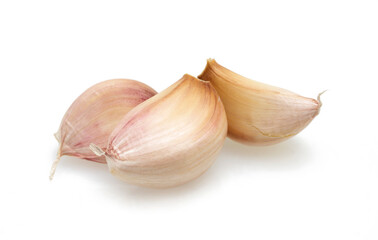 garlic isolated on white background