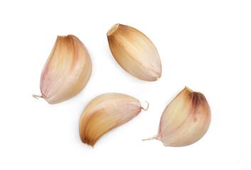 garlic isolated on white background