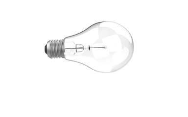 Classic light bulb isolated on white background 