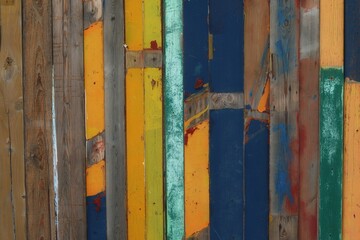 Multi Colored boards, fence, wall, background, background image, wallpaper, for presentations, for typing